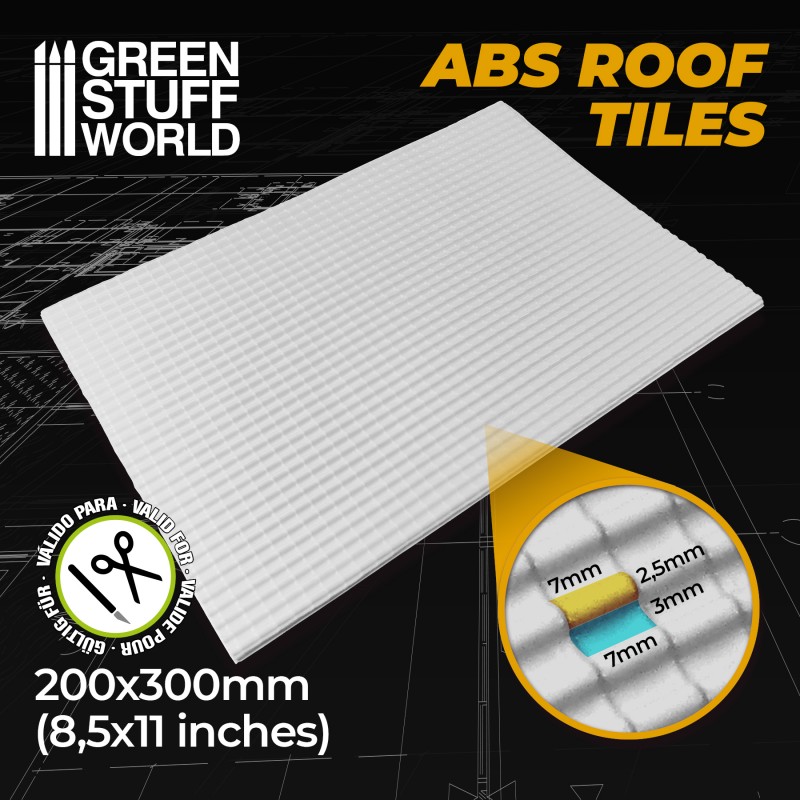 GSW ABS Roof Tiles 2,5mm - Tabletopbattle